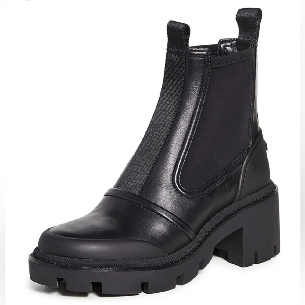 Tory Burch Chelsea Black Leather Stretch Boot Shoe Size US 10 $450 New